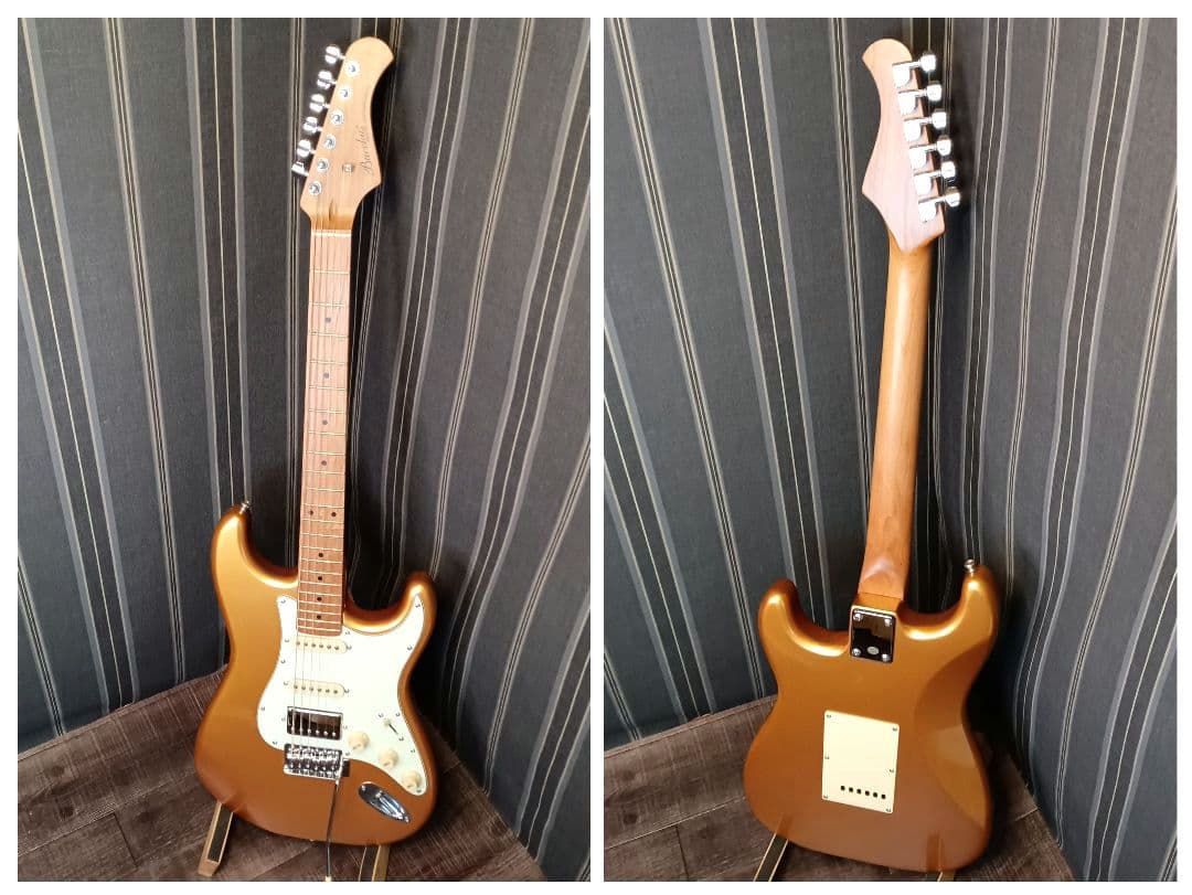 絶版 限定カラー Bacchus バッカス BST-2-RSM ゴールド ギター - メルカリ