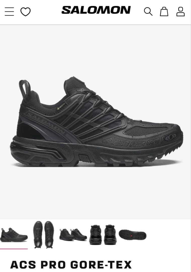 Salomon ACS PRO GORE-TEX ブラック