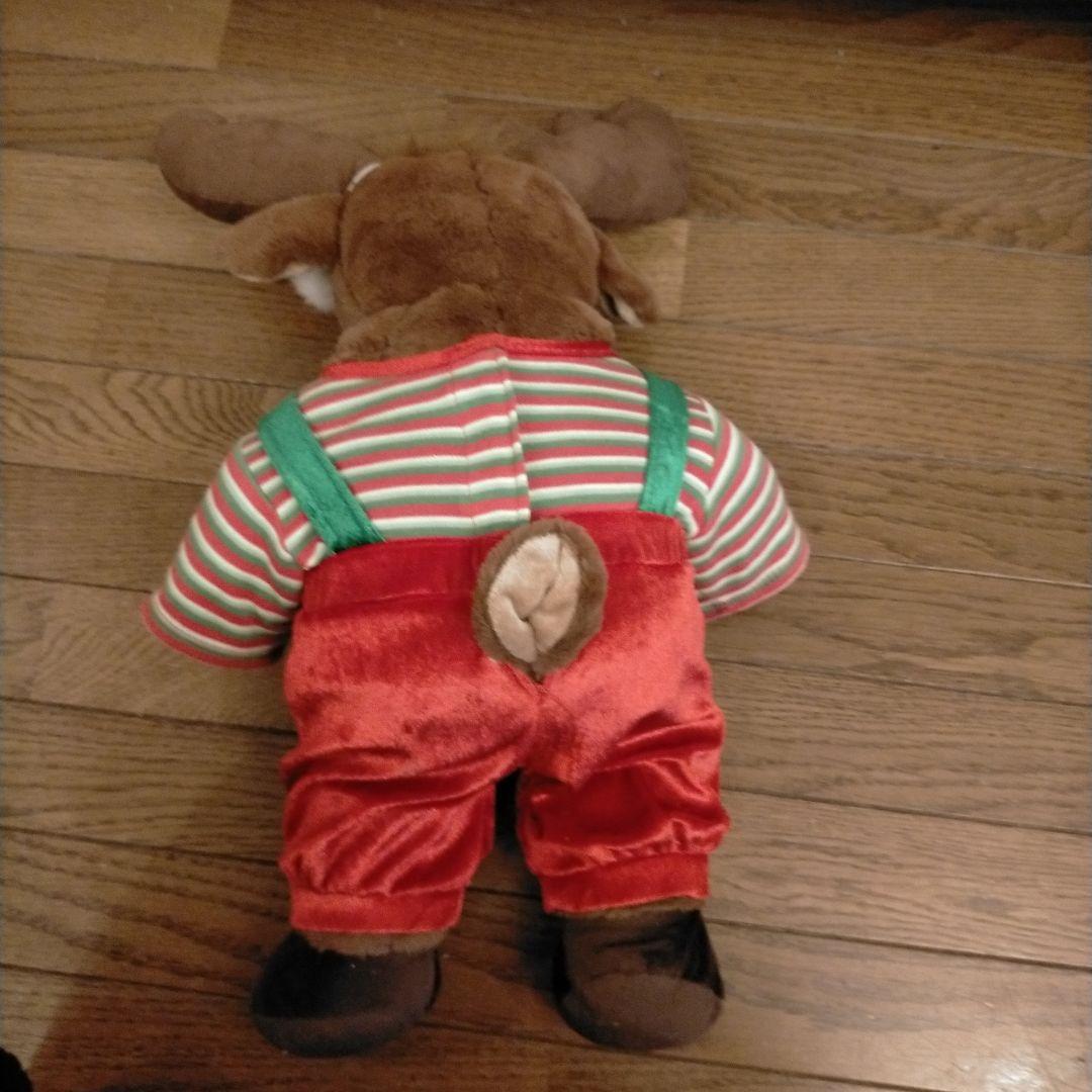 ビルドアベア クリスマスコスチューム付 トナカイぬいぐるみ 光る