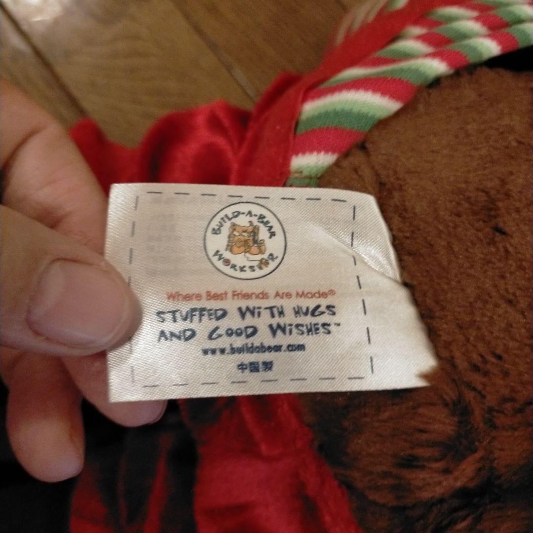 ビルドアベア クリスマスコスチューム付 トナカイぬいぐるみ 光る
