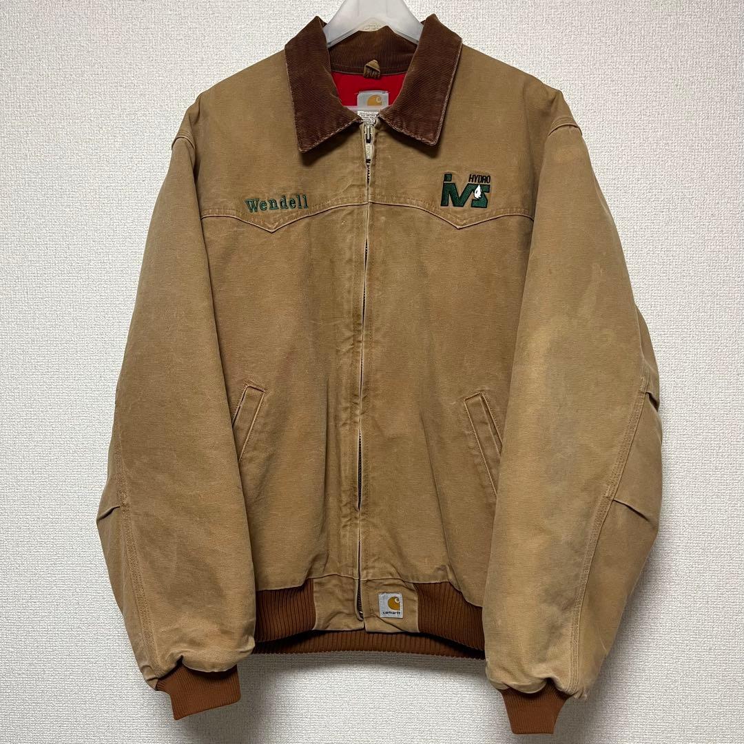 carhartt サンタフェジャケット 企業ロゴ