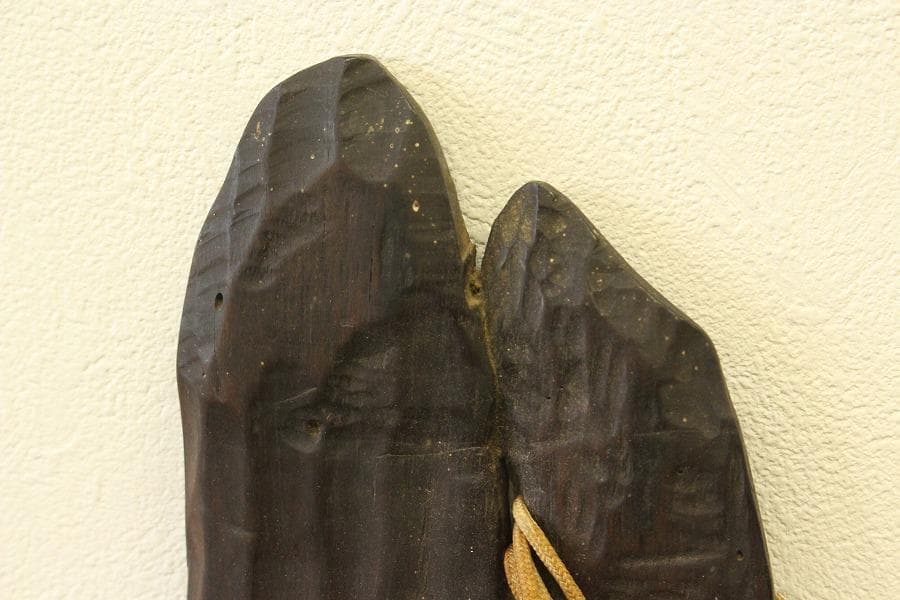 唐木 紫檀 刻 瀧 柱掛 書家旧蔵品(LC337) - メルカリ