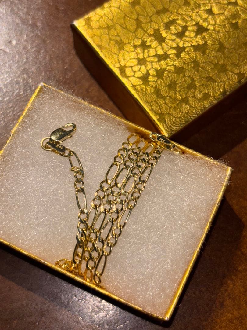 アクセサリー 14k figaro chain