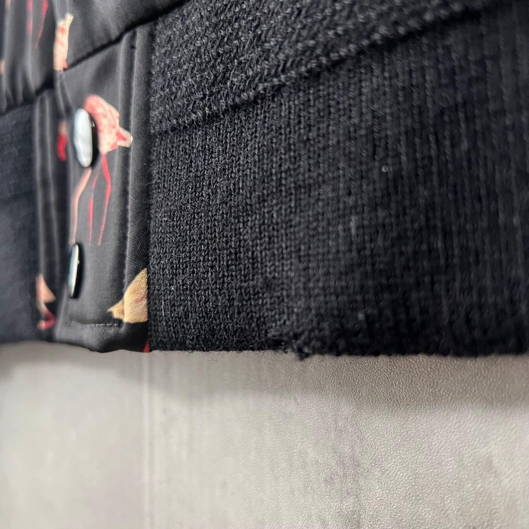 極美品】サンローラン ダメージ加工 ジャケット ブルゾン フラミンゴ