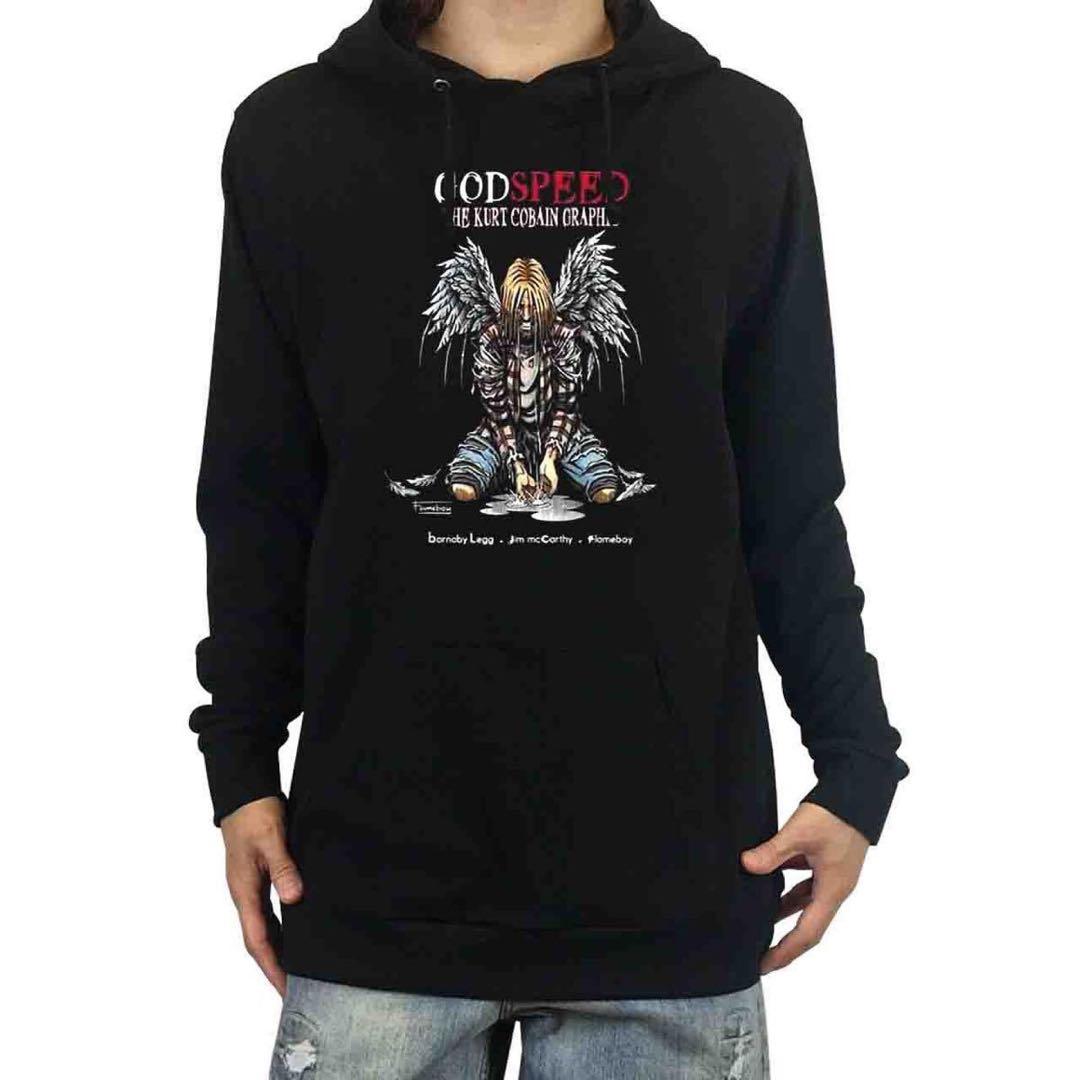 新品 GOD SPEED ニルヴァーナ カートコバーン 洋書漫画 表紙 パーカー