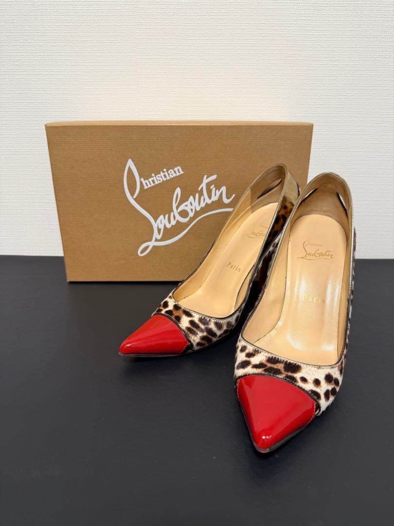 クリスチャンルブタン　レオパード　ハイヒール　36.5