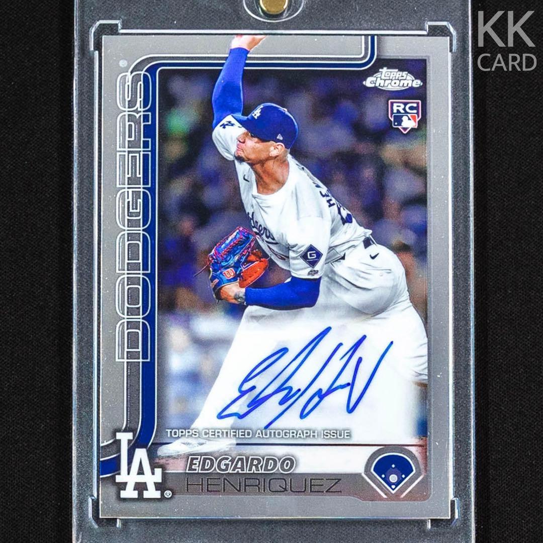 カ*ン様 2025 Topps Chrome エドガルド・エンリケス 直筆サイン - メルカリ