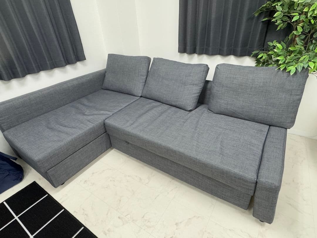IKEA　L字ダブルソファベッド