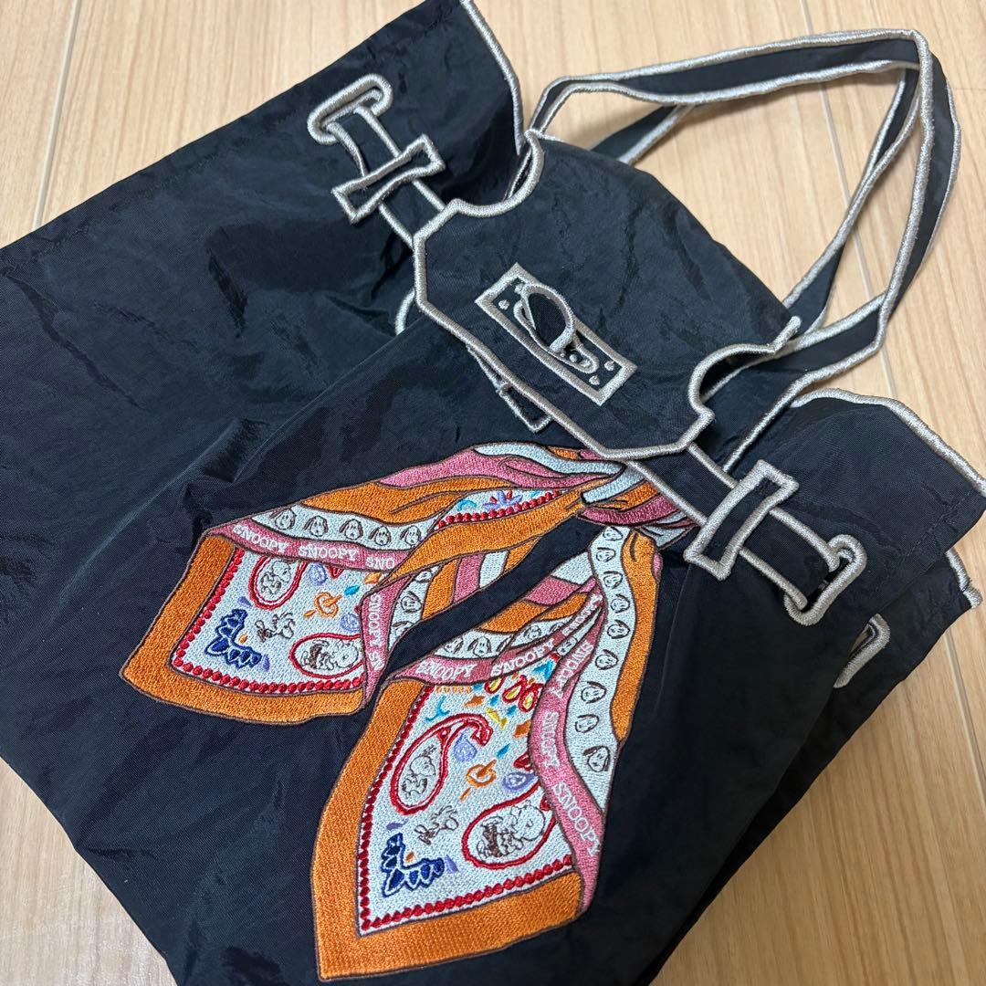 ラクゼット lacousette スヌーピー スカーフ Sサイズ 黒 - メルカリ