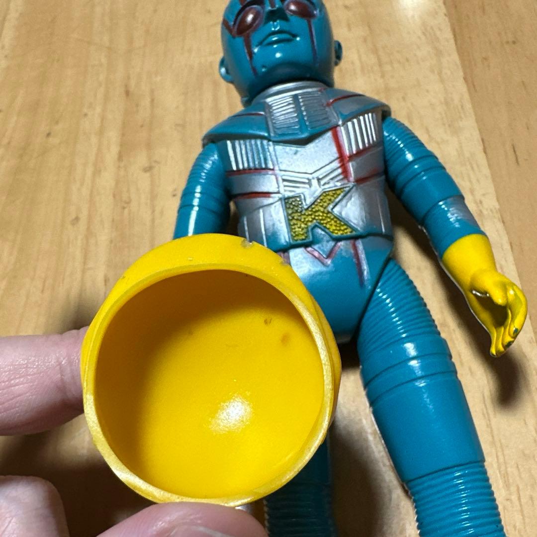 ポピー ミドルサイズ ソフビ人形 ロボット刑事K ハンチング帽子付き