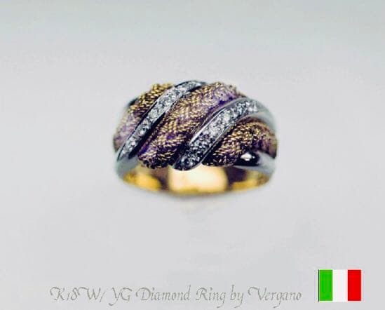 まなです　18kリング