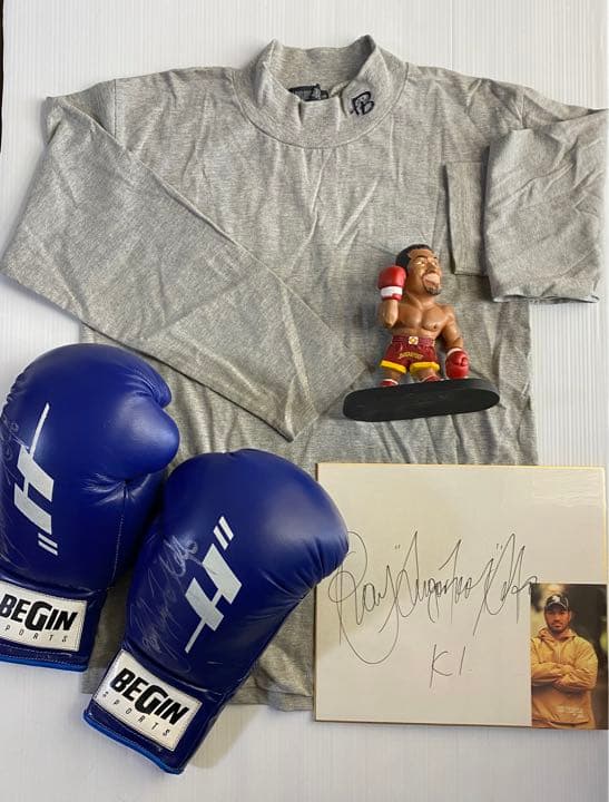 K-1 レイ・セフォー サイン入りグローブ・直筆サイン色紙・ロンＴ・フィギュア