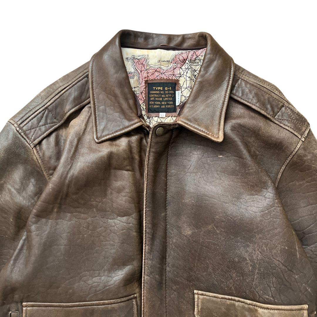 U.S.ARMY AIR FORCE　レザーフライトジャケット　G-1　XL
