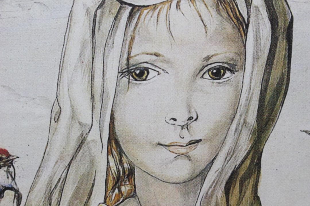 藤田嗣治 エスタンプリトグラフ「鳥と女性」 175/250 - メルカリ