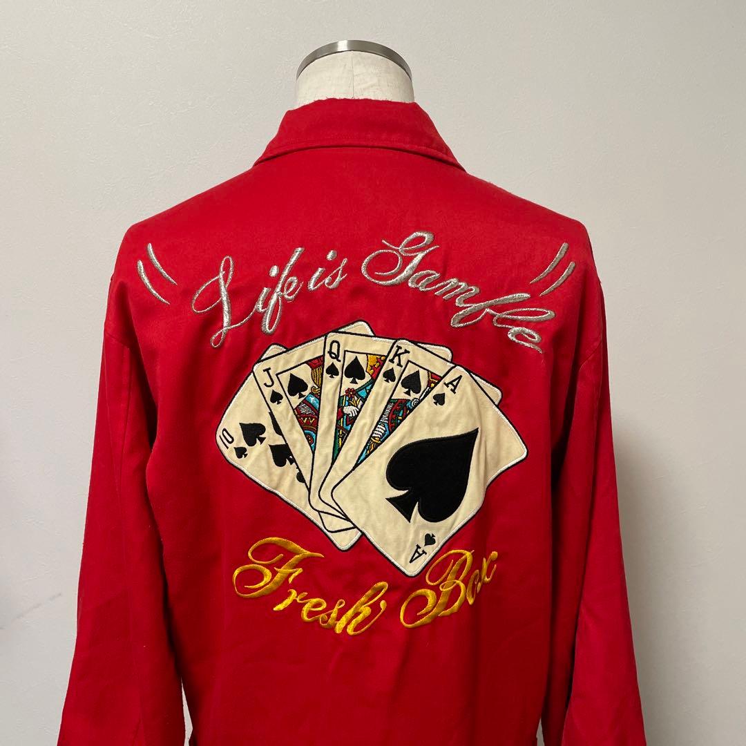 当時モノ】原宿フレッシュボックス ブルゾン クリームソーダロカビリー