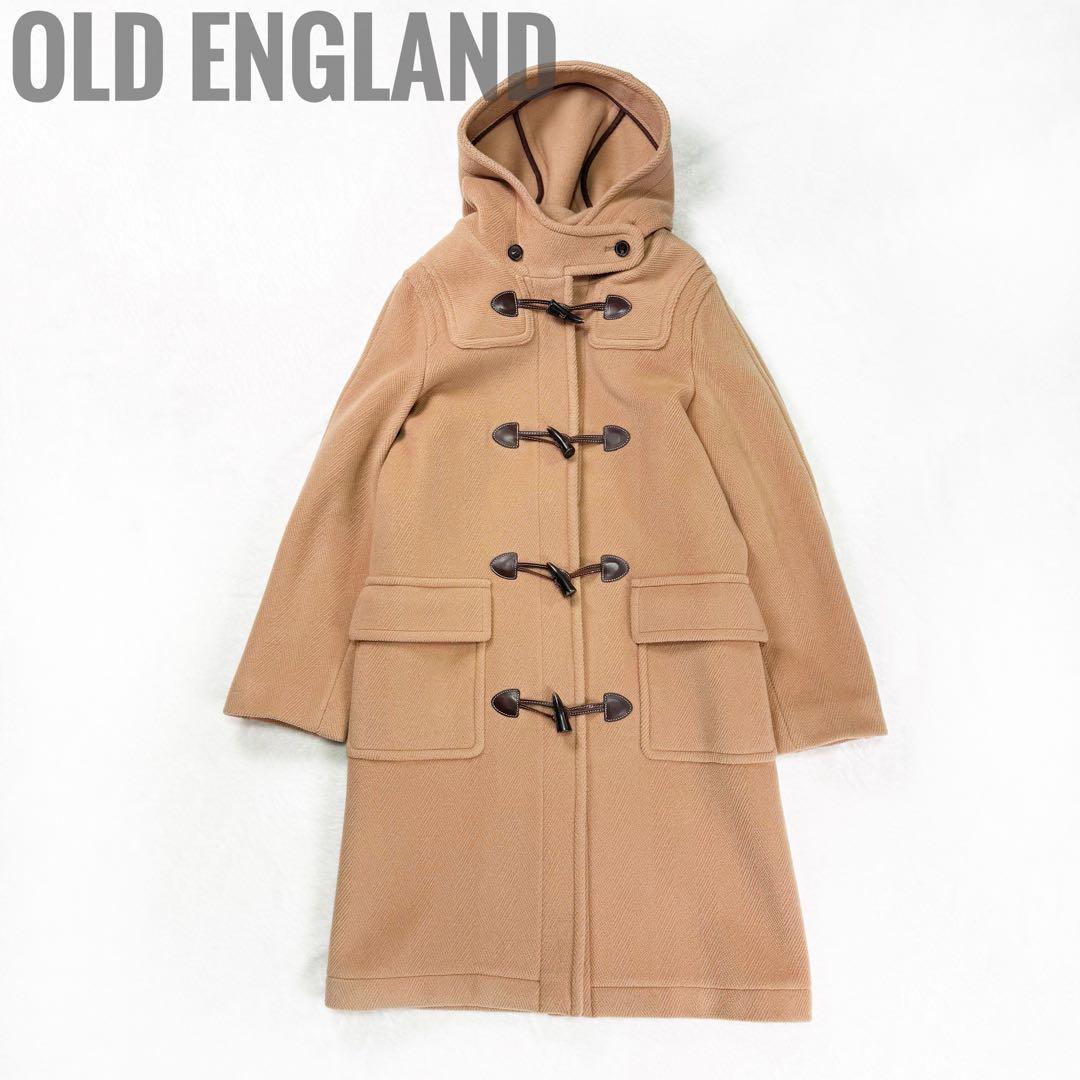 新品同様】OLD ENGLAND ヘリンボーン ダッフルコート 中綿 キャメル