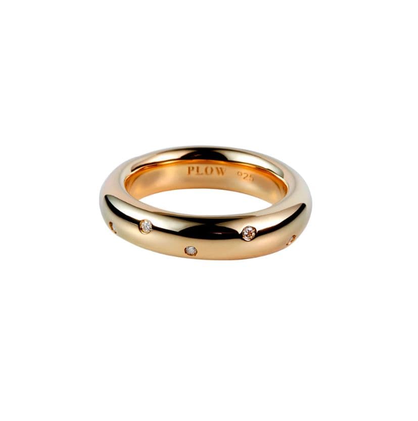 アクセサリー PLOW Drop Ring Diamond -Gold-