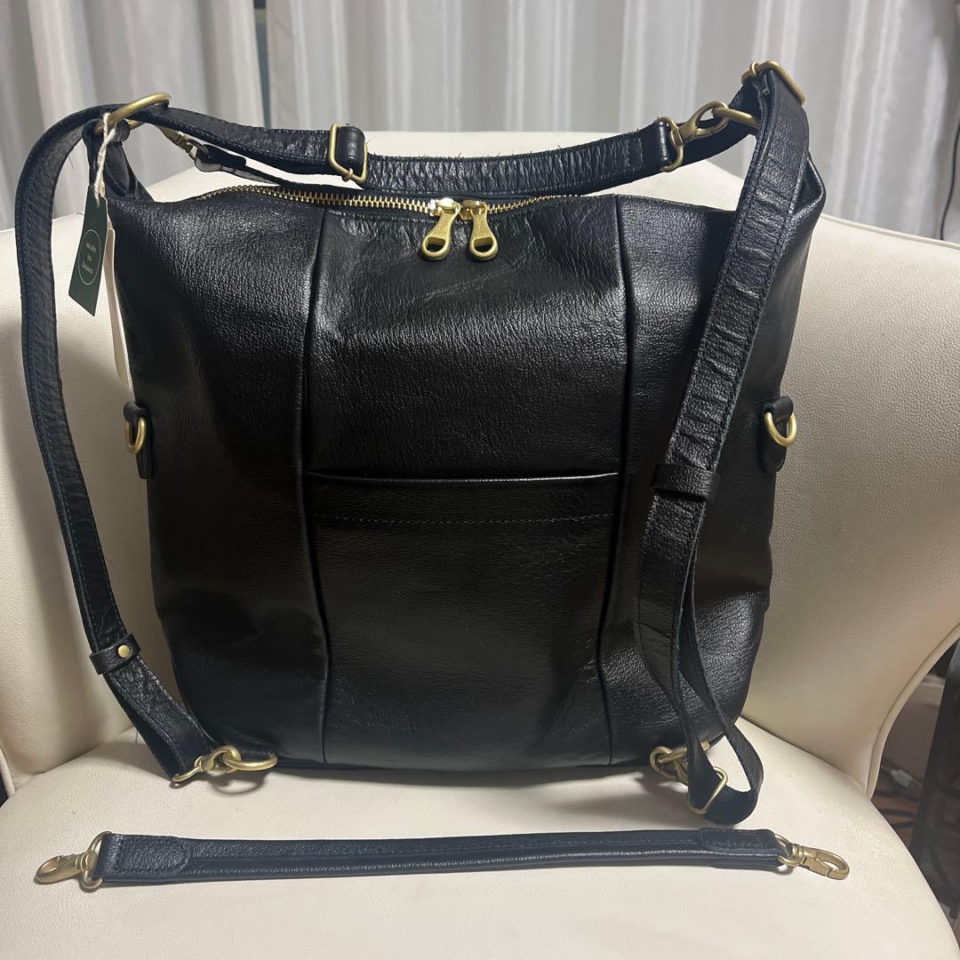 サックスバー株主優待キソラ レザー5wayバッグ 50周年モデル新品