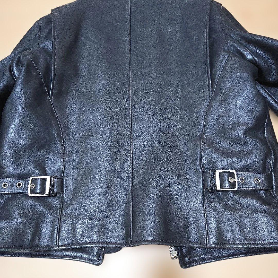 最終値下げ）ブラック レザー シングル ライダースジャケット