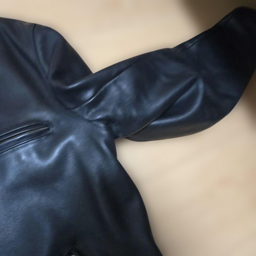 最終値下げ）ブラック レザー シングル ライダースジャケット