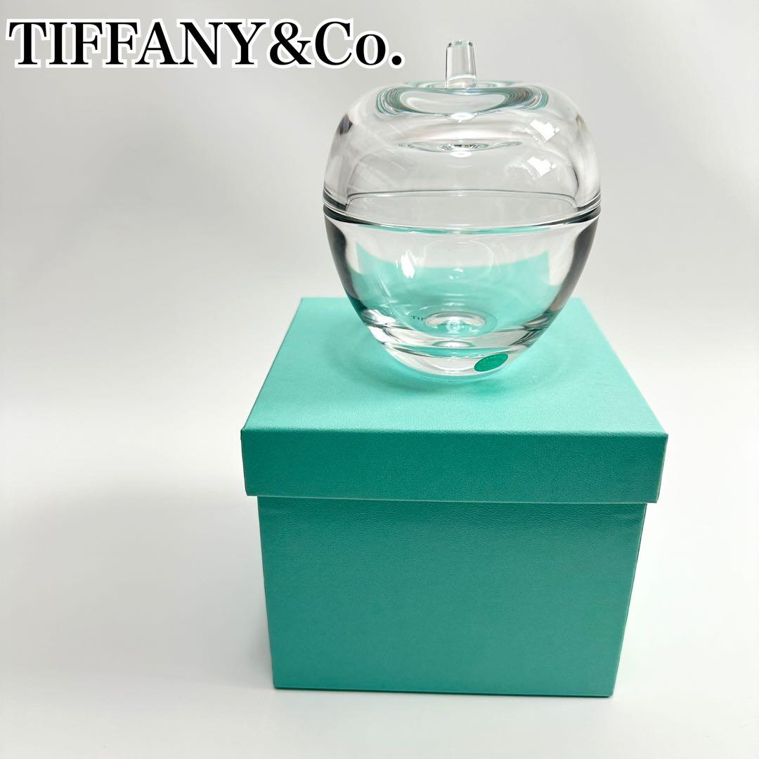 【希少】Tiffany りんご　小物入れ　ガラス　インテリア