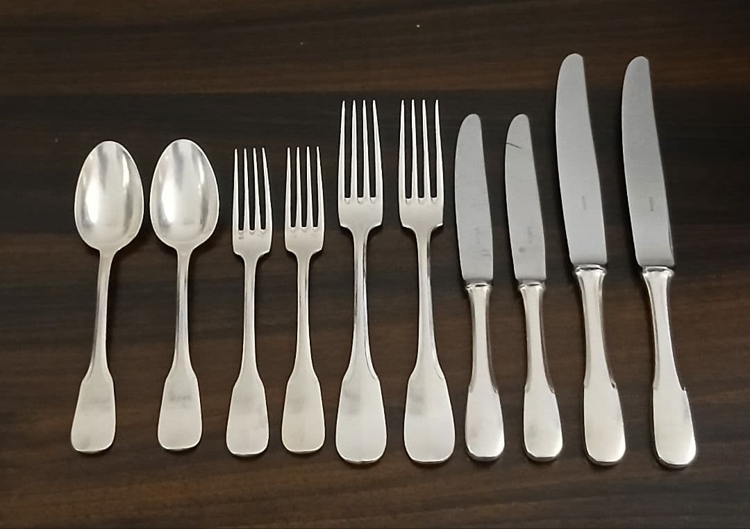 フランス エルキューイ シルバーカトラリーセット/フォーク/ナイフ/スプーン