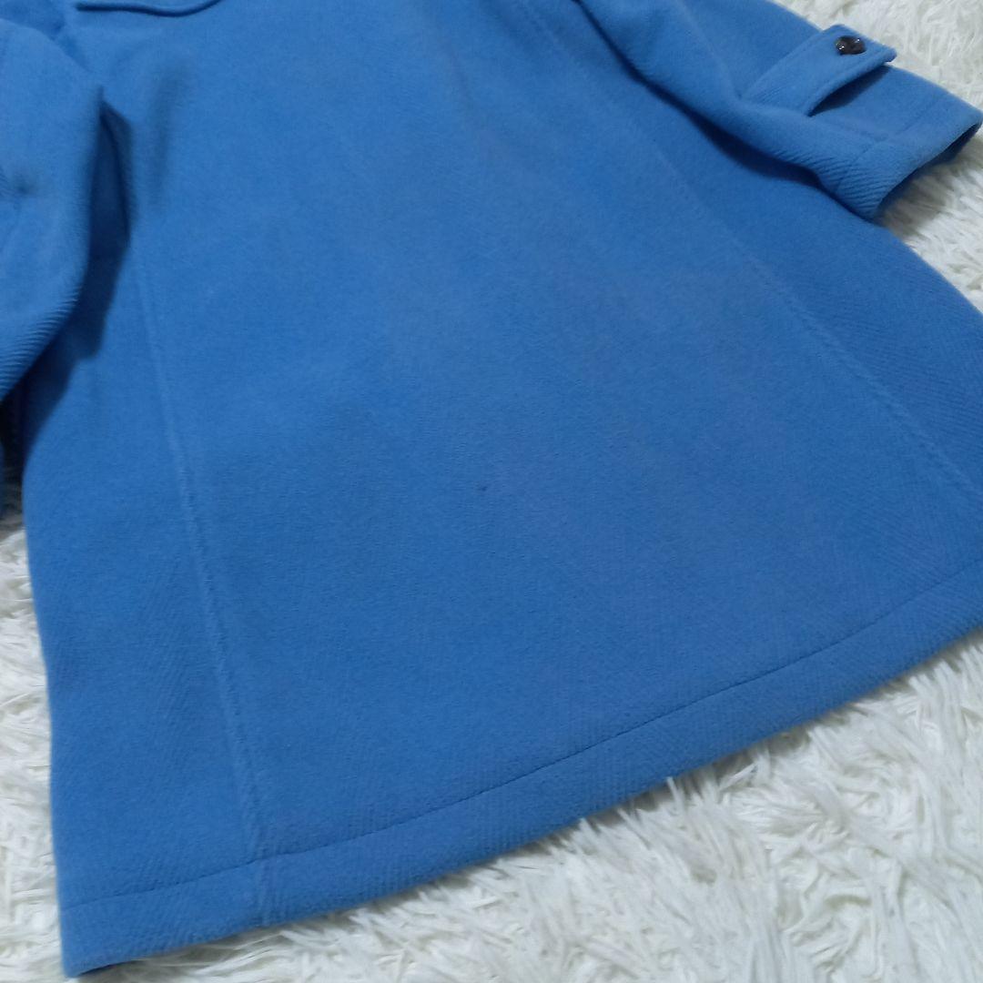 ○良品○ ORCIVAL Le Tinte ヘリンボーン ダッフルコート ブルー