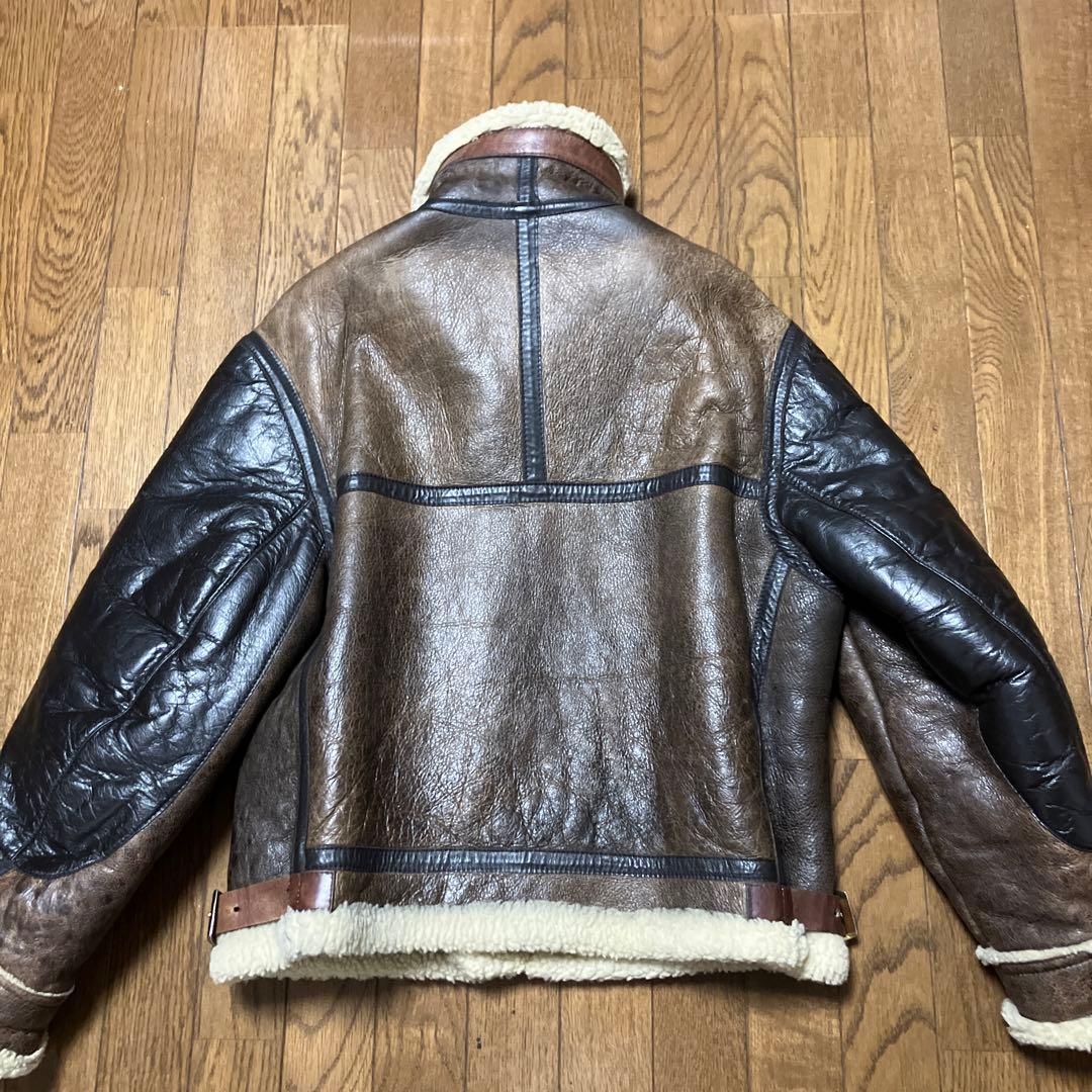 希少 ゴールデンベア B3 フライトジャケット USA MADE ムートン - メルカリ