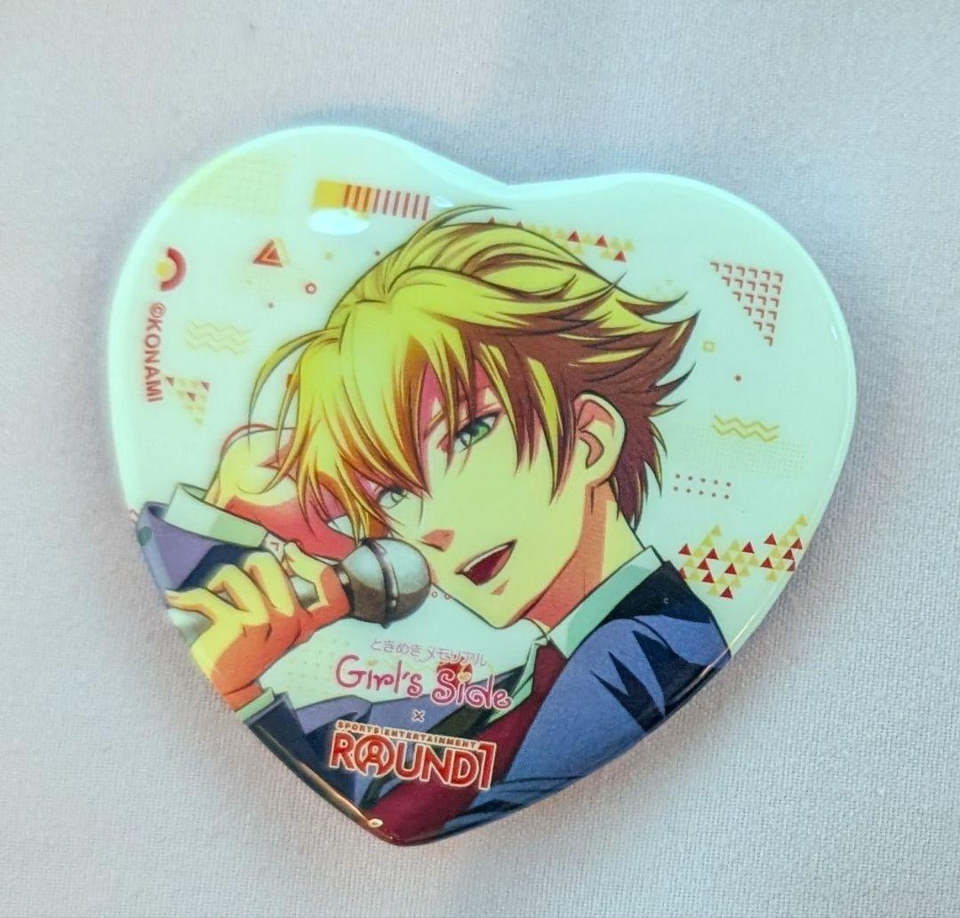 ときメモ ラウンドワン ハート型缶バッジ 葉月珪 - メルカリ