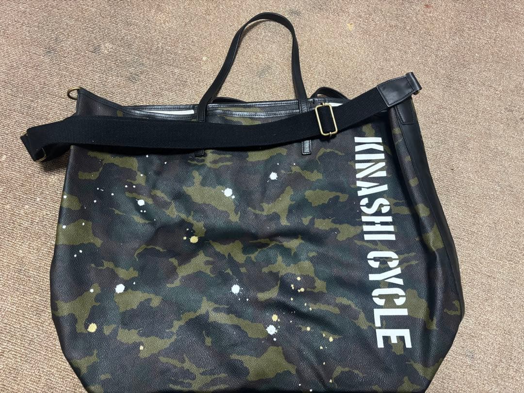 ☆最終セール中☆KINASHI CYCLE 迷彩トートバッグ