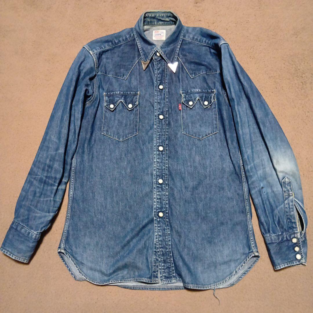 LEVI'S リーバイス デニム ショートホーン ウエスタンシャツ 日本製