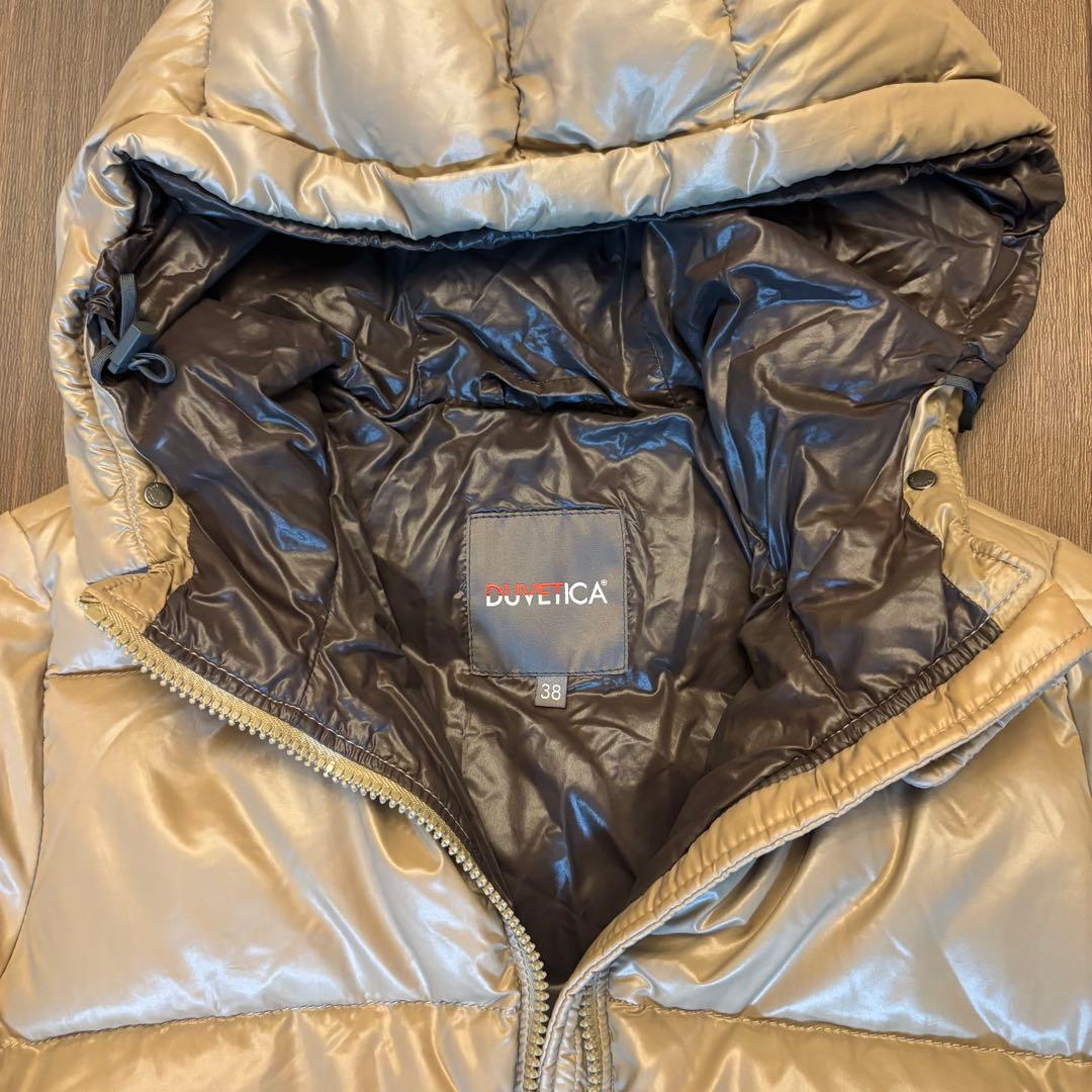 DUVETICA デュベティカ ロングダウンコート 38 シャンパンベージュ