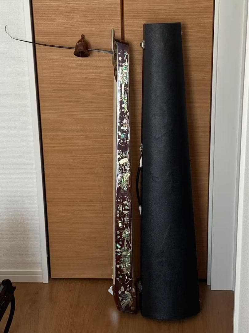 ベトナム民族楽器 ダンバウ ダン・バウ ー弦琴長106x11.5x高9.2cm