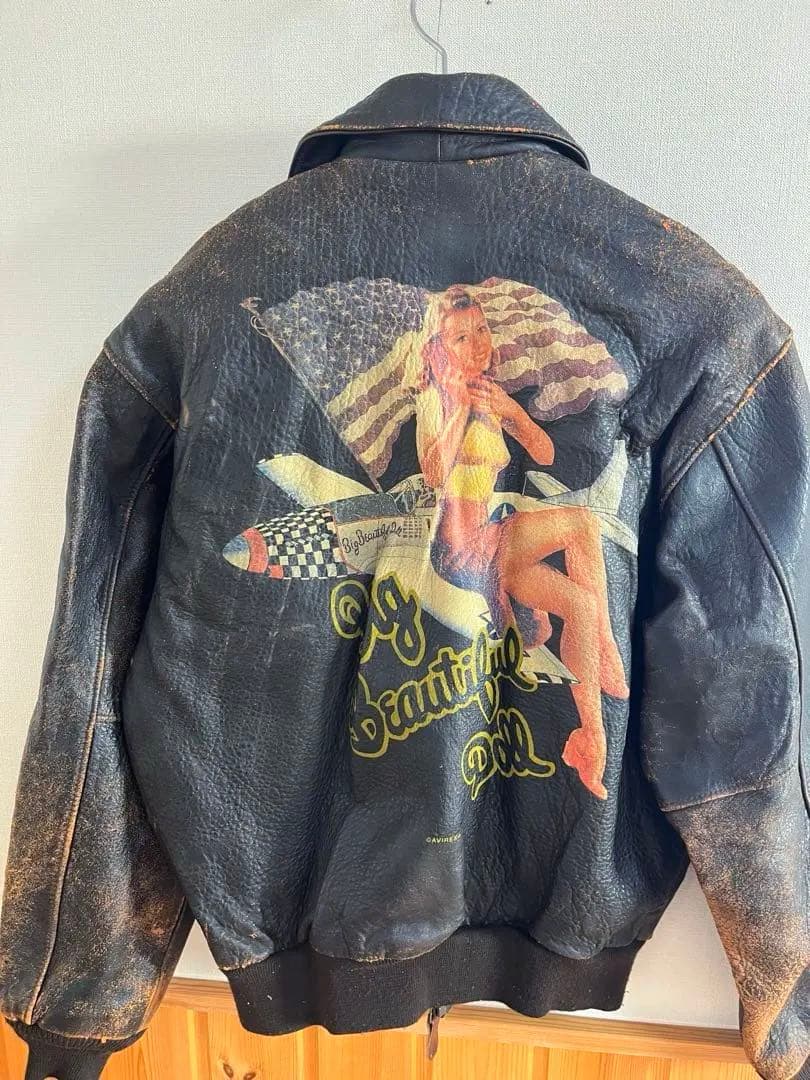 アヴィレックスレザージャケット　A-2 フライトジャケット　革ジャン