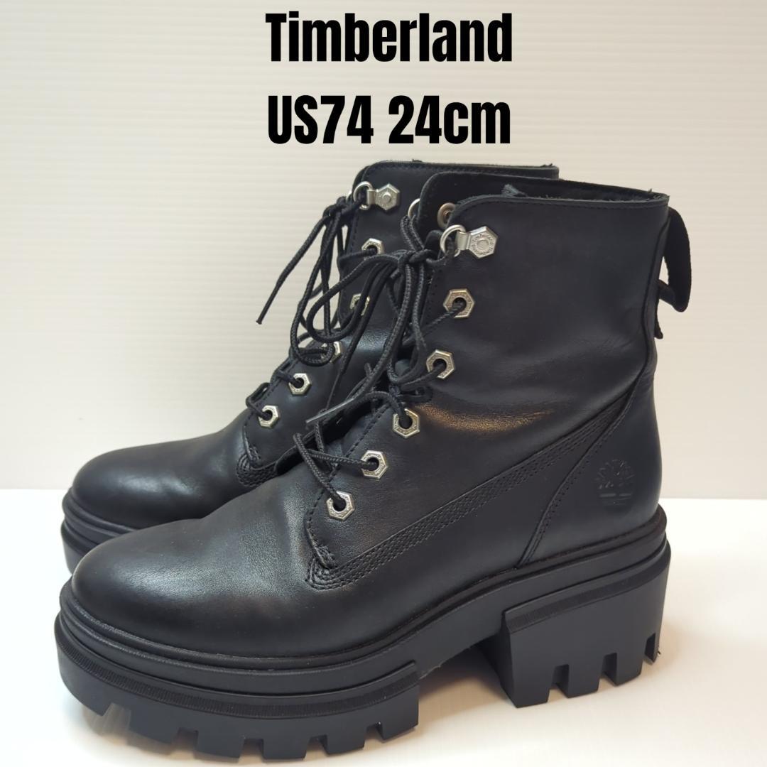 Timberland ティンバーランド エヴァーリー 厚底ブーツ 24cm 黒