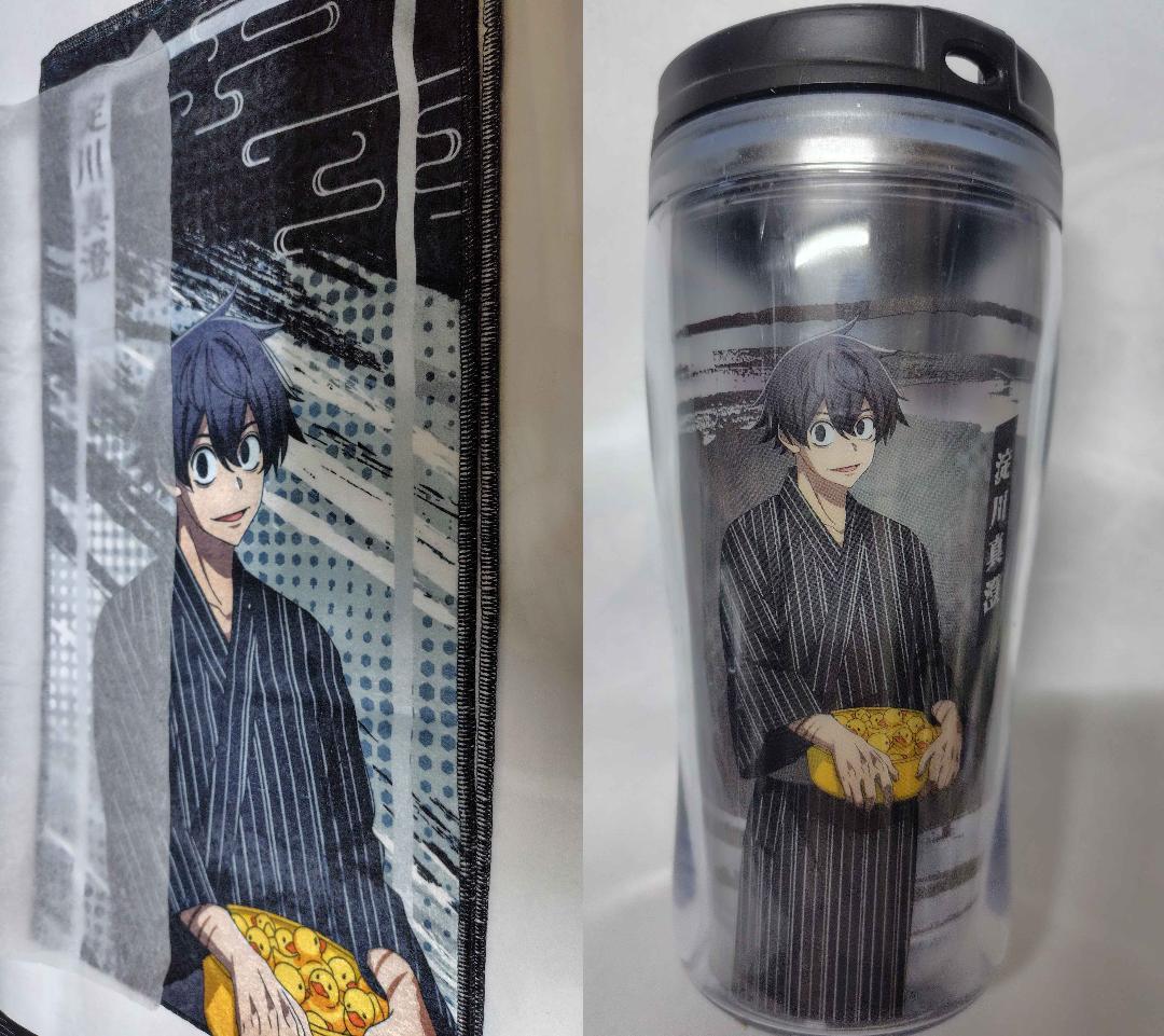 桃源暗鬼 極楽湯 淀川真澄 3点セット/タオル・タンブラー（花魁坂京夜）・ポスカ