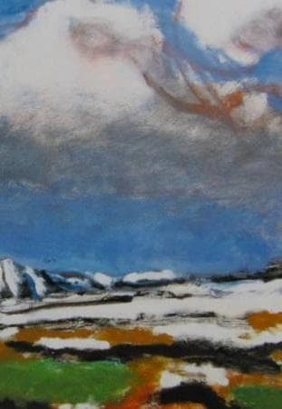 曾宮一念、【毛無連峯】、希少な大判額装用画集より、美品、日本人画家