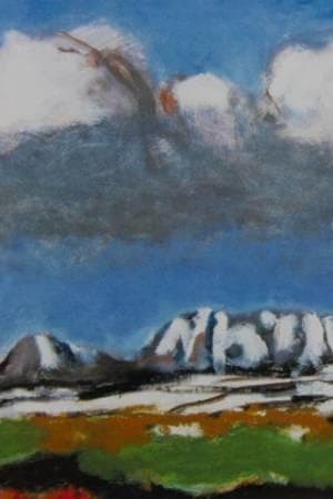 曾宮一念、【毛無連峯】、希少な大判額装用画集より、美品、日本人画家