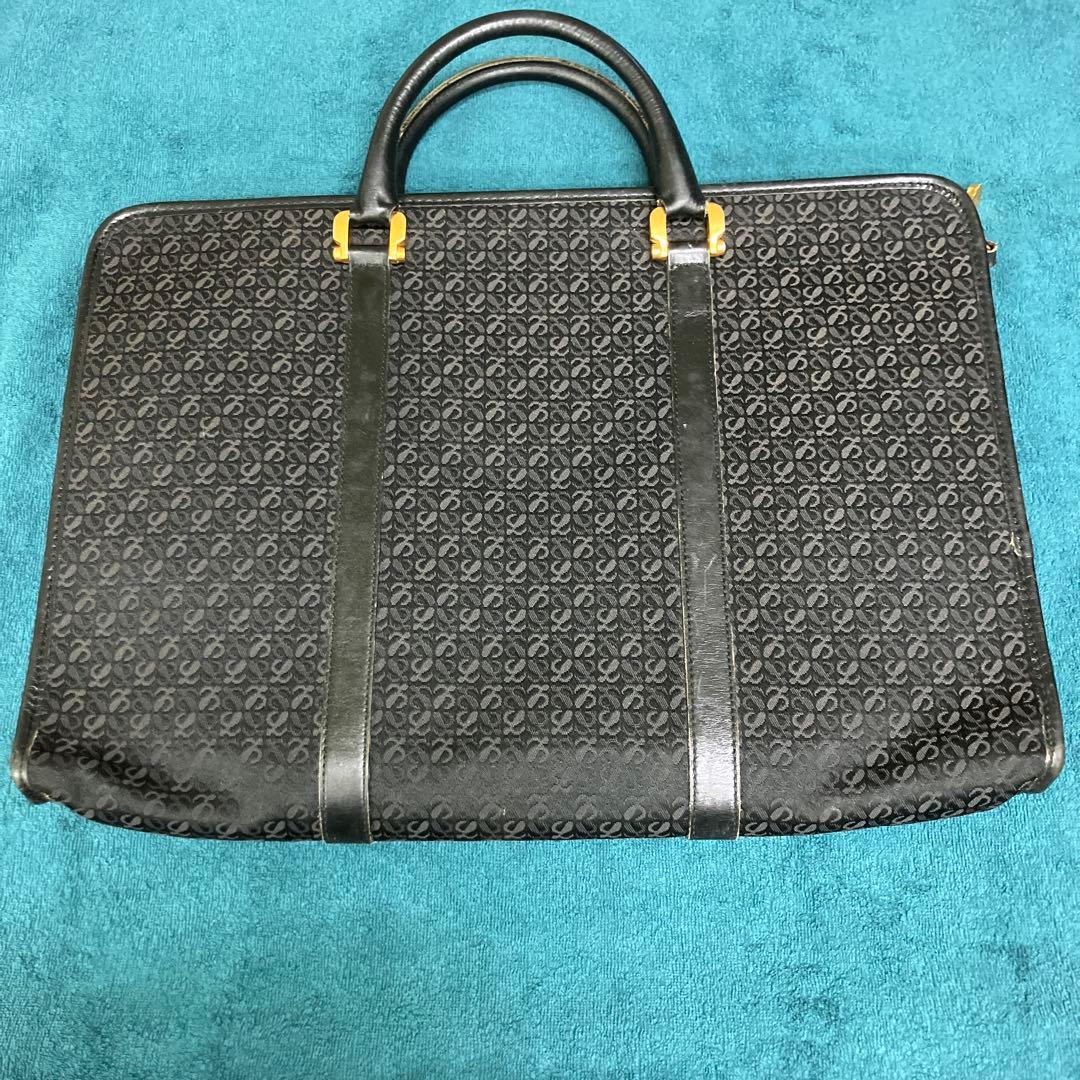 ロエベ　ビジネスバッグ 黒 ロゴ入り 楽天市場】ロエベ/LOEWE バッグ メンズ ビジネスバッグ トレドビジネス