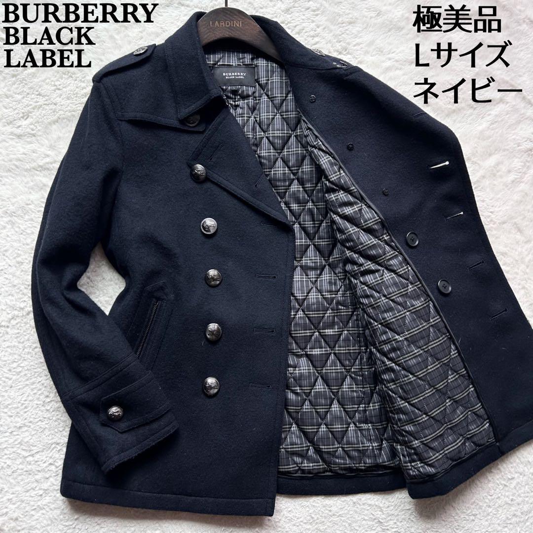 人気◇バーバリーブラックレーベル テーラード ジャケット 紺 2B M