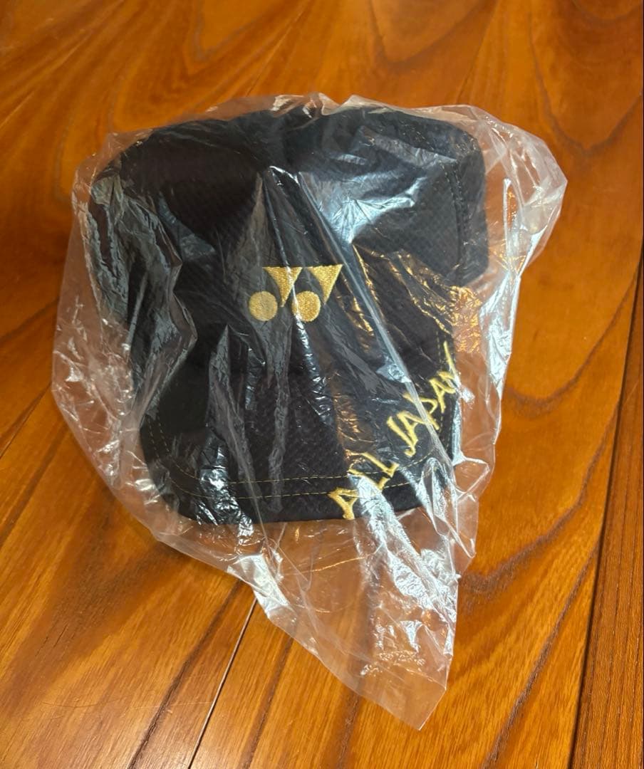 新品 ヨネックス ALLJAPAN キャップ インターハイ黒金 ブラック 限定 美品】ヨネックス キャップ オールジャパン 大会限定 2024 黒金 帽子