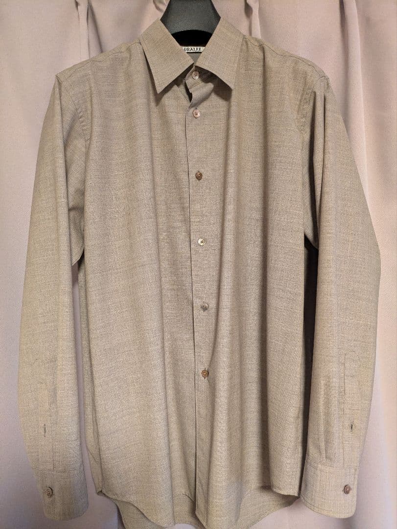 トップス AURALEE SUPER FINE TROPICAL WOOL SHIRT