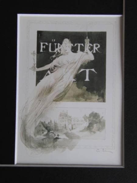 カール・ラーション、シラーの劇『陰謀と愛』第5幕のヴィネット（扉絵）