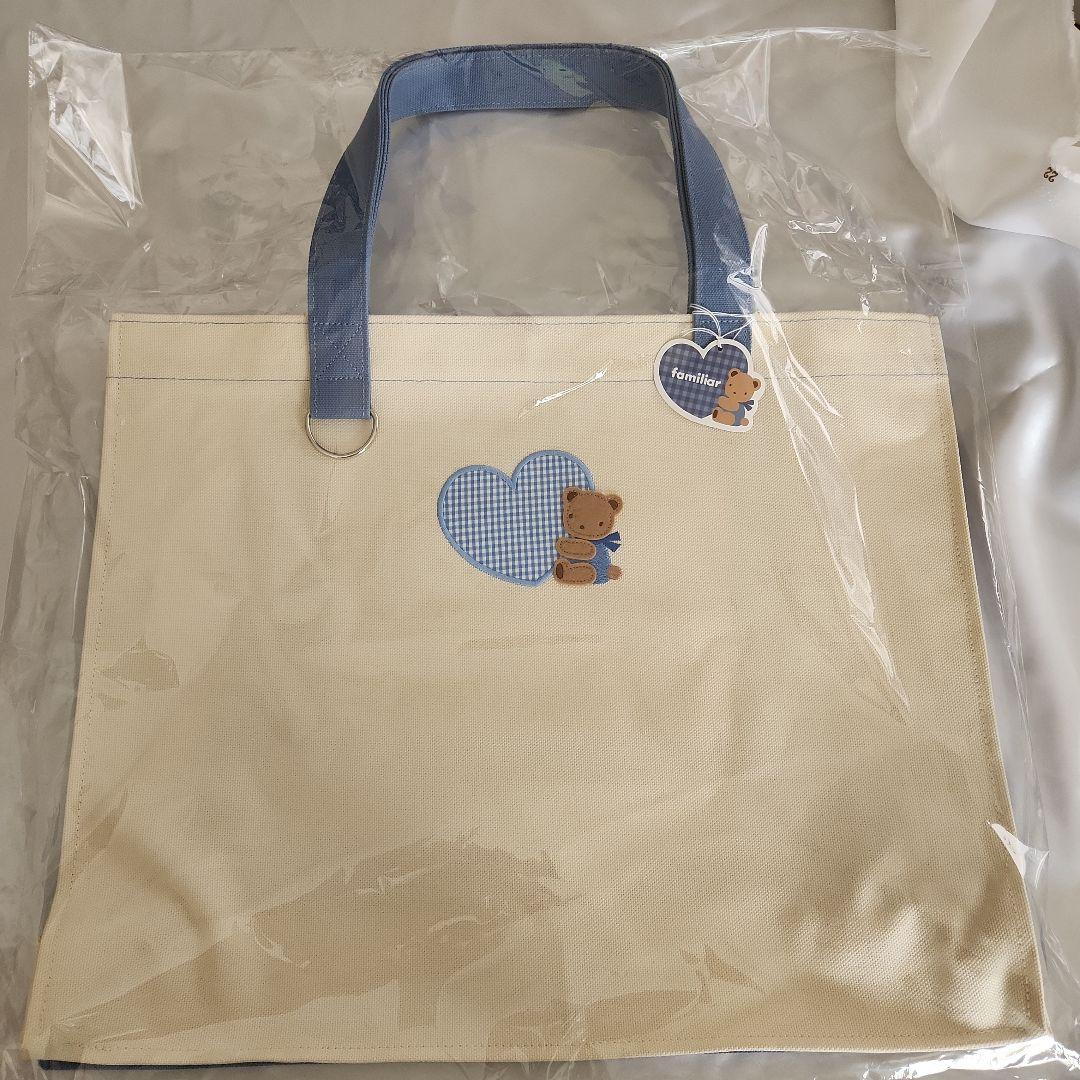 familiar ベア刺繍トートバッグ