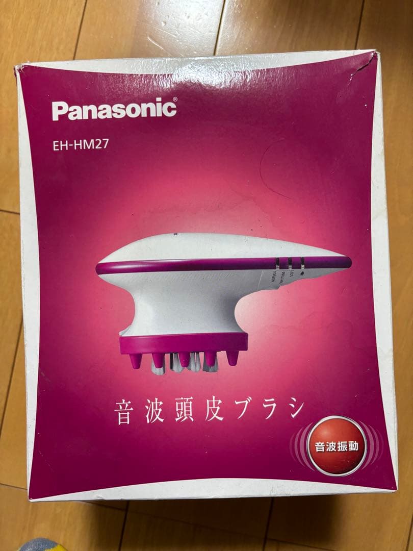 【新品】パナソニック　音波頭皮ブラシEH-HM27-VP Amazon.co.jp: パナソニック 電動頭皮ブラシ 音波振動クレンジング