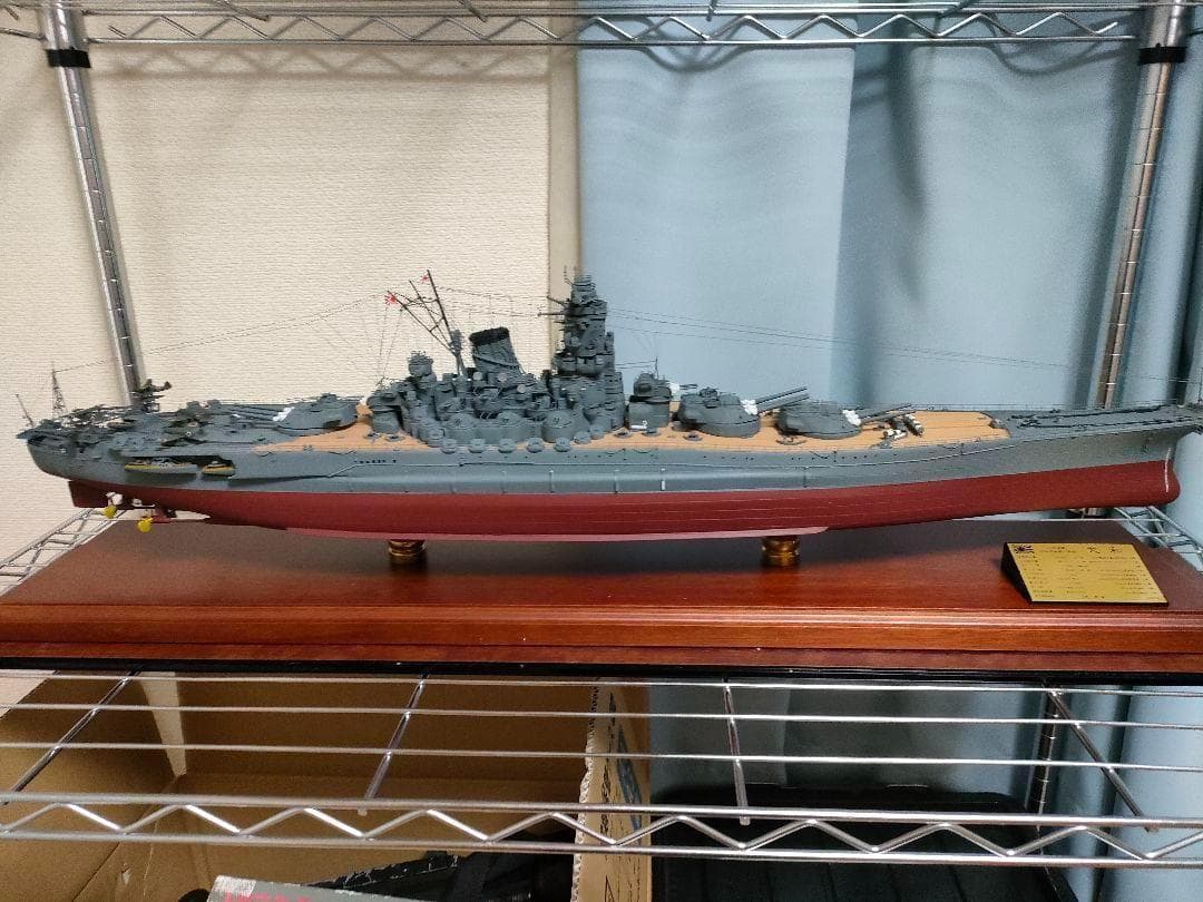 戦艦大和・1/350•完成モデル•インテリア・アンティーク・レトロ