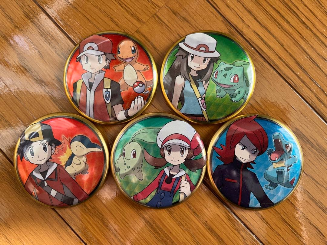☆美品☆ポケモントレーナー 缶バッジ 5個セット ゲーム 主人公 - メルカリ