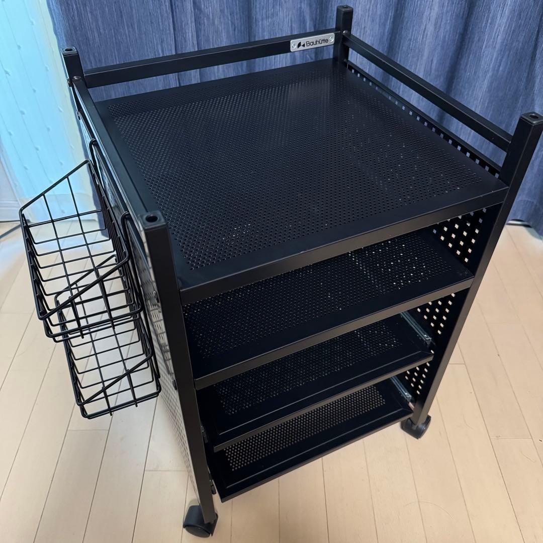 Bauhutte(バウヒュッテ) ゲーム機収納ラック ブラック