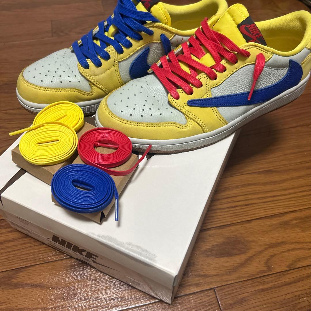 韓国ポリス プロフ必読  Travis Scott ×Nike AJ1 Tênis Nike Travis Scott x Air Jordan 1 Low Golf