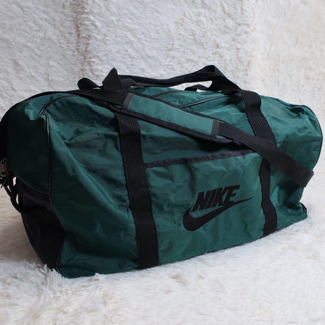 NIKE ボストンバッグ グリーン 90's 銀タグ 大容量 希少 - メルカリ